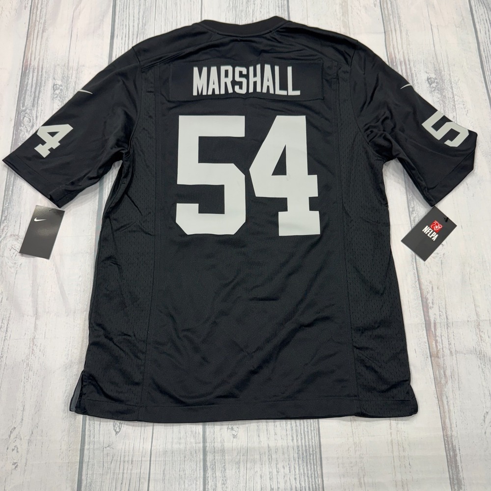 NWT Las Vegas Raiders Brandon Marshall Jersey M NFL Nike On Field Mens‎ Football - Picture 2 of 8
